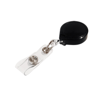Retractable Mini-Bak<sup>®</sup> ID Badge Holders, Plastic, 36" Cable, Belt Clip Attachment ON545 | Oxymax Inc
