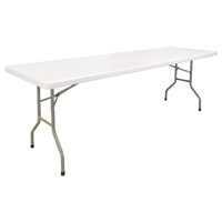 Table pliante, Rectangulaire, 96" l x 30" la, Polyéthylène, Blanc ON600 | Oxymax Inc