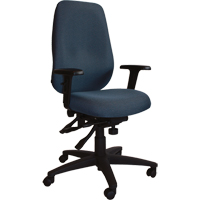 Chaises ergonomiques de s&eacute;rie petite Cierra, Tissu, Bleu, Capacit&eacute; 300 lb Oxymax Inc