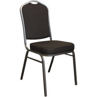 Stacking Chairs, Fabric, 37" High, 275 lbs. Capacity, Black Oxymax Inc