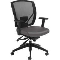 Chaises &agrave; bras Multi-Tilter, Vinyle, Charbon, Capacit&eacute; 300 lb Oxymax Inc