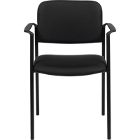 Stacking Chairs, Fabric, 32" High, 300 lbs. Capacity, Black Oxymax Inc