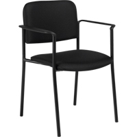 Stacking Chairs, Fabric, 32" High, 300 lbs. Capacity, Black Oxymax Inc