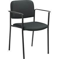 Stacking Chairs, Fabric, 32" High, 300 lbs. Capacity, Charcoal Oxymax Inc