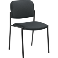Armless Stacking Chairs, Fabric, 32" High, 300 lbs. Capacity, Charcoal Oxymax Inc