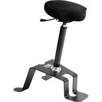 TA 200™ Ergonomic Sit/Stand Welding Chair, Sit/Stand, Adjustable, Fabric Seat, Black/Grey OP494 | Oxymax Inc