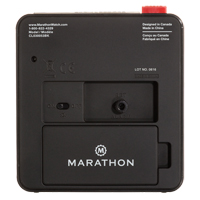 R&eacute;veille-matin de bureau, Analogique, &agrave; piles, 3,5" la x 1,5" p x 3,75" h, Noir Oxymax Inc