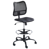 Tabouret ergonomique Vue, Vinyle, Noir, Capacit&eacute; 250 lb Oxymax Inc