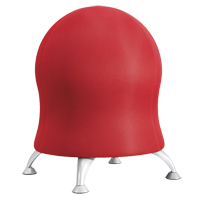 Zenergy Ball Chair, Fabric, Red, 250 lbs. Capacity Oxymax Inc