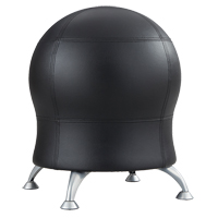 Zenergy Ball Chair, Vinyl, Black, 250 lbs. Capacity Oxymax Inc