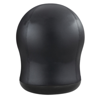 Zenergy Swivel Ball Chair, Vinyl, Black, 250 lbs. Capacity Oxymax Inc