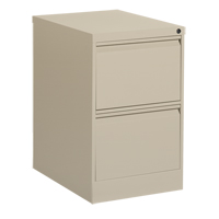 Vertical Filing Cabinet, Steel, 2 Drawers, 18-1/7" W x 25" D x 29" H, Beige Oxymax Inc