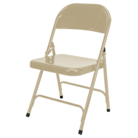 Chaise pliante, Acier, Beige, Capacit&eacute; 300 lb Oxymax Inc