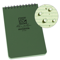 Carnet de notes de poche à spirale, Couverture souple, Vert, 100 Pages, 4" , 6"  OQ407 | Oxymax Inc