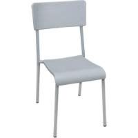 Ventura Stacking Chair, Polypropylene, 36" High, 300 lbs. Capacity, Grey OQ722 | Oxymax Inc