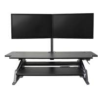 Goya Sit-Stand Workstation, Desktop Unit, 20" H x 42" W x 16" D, Black Oxymax Inc