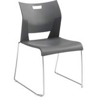 Duet™ Armless Training Chair, Plastic, 33-1/4" High, 350 lbs. Capacity, Grey OQ780 | Oxymax Inc