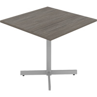 Cafeteria Table, 36" L x 36" W x 29-1/2" H, 1" Top, Laminate, Grey/White OQ946 | Oxymax Inc