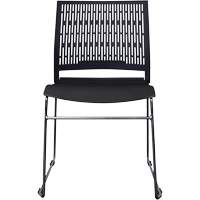 Activ™ Series Stacking Chairs, Polypropylene, 32-3/8" High, 250 lbs. Capacity, Black OQ954 | Oxymax Inc