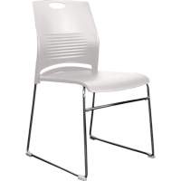 Activ Series Stacking Chairs, Plastic, 23" High, 275 lbs. Capacity, White Oxymax Inc