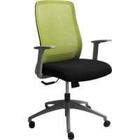 Chaise de bureau ajustable série Era<sup>MC</sup>, Tissu/Mailles, Vert, Capacité 250 lb OQ966 | Oxymax Inc