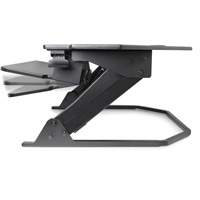 Goya™ Sit-Stand Corner Work Station, Desktop Unit, 20" H x 42" W x 37-4/5" D, Black OQ972 | Oxymax Inc