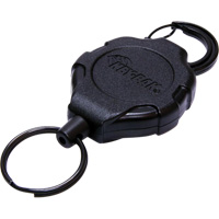 Porte-clés à cliquet verrouillable, Plastique, Câble 48", Fixation Mousqueton OR220 | Oxymax Inc