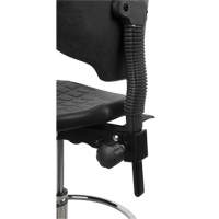 Heavy-Duty Ergonomic Stool, Mobile, Adjustable, 39" - 48", Polyurethane Seat, Black Oxymax Inc