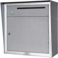 Boîte de collecte, Fixation Mural, 12-3/4" x 16-3/8", 2 portes, Aluminium OR351 | Oxymax Inc