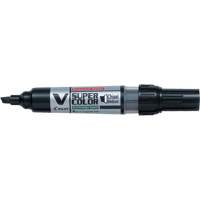 V Super Colour Permanent Marker, Chisel, Black OR423 | Oxymax Inc