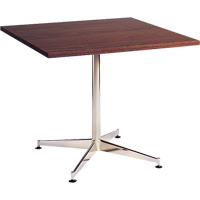 Cafeteria Table, 36" L x 36" W x 29-1/2" H, Laminate, Brown OR435 | Oxymax Inc