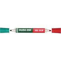Marqueur à encre permanente et double couleur Markal<sup>MD</sup> Dura-Ink<sup>MD</sup>, Ronde, Vert/Rouge OR464 | Oxymax Inc