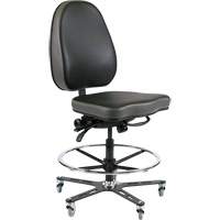 SF-190 Industrial Chair, Vinyl, Black OR510 | Oxymax Inc