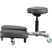Chaise à genoux réglable, Vinyle, Noir/gris OR511 | Oxymax Inc