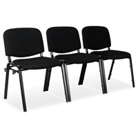 Chaises empilables, Tissu, Hauteur 32", Capacit&eacute; 250 lb, Noir Oxymax Inc