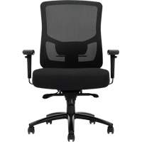 Raven 400 High-Back Heavy-Duty Synchro-Tilter, Mesh, Black, 400 lbs. Capacity Oxymax Inc