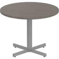 Table ronde &agrave; hauteur r&eacute;glable Newland, 36" lo x 36" la x 29" h, Dessus de 1", Stratifi&eacute;, Brun Oxymax Inc