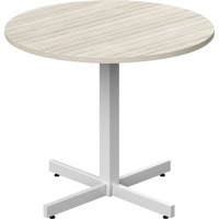 Table ronde &agrave; hauteur r&eacute;glable Newland, 36" lo x 36" la x 29" h, Dessus de 1", Stratifi&eacute;, Havane Oxymax Inc