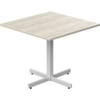 Table carr&eacute;e &agrave; hauteur r&eacute;glable Newland, 36" lo x 36" la x 29" h, Dessus de 1", Stratifi&eacute;, Havane Oxymax Inc