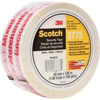 Ruban d'emballage Scotch 3775 avec message, Adh&eacute;sif Thermofusible, 2 mils, 48 mm (1-22/25") x 100 m (328') Oxymax Inc