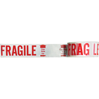 Bilingual Printed Tape – Fragile This Side Up , Red on White Oxymax Inc