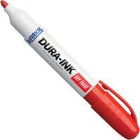 Marqueurs &agrave; essuyage &agrave; sec Dura-Ink, Rouge, Pointe Ronde Oxymax Inc