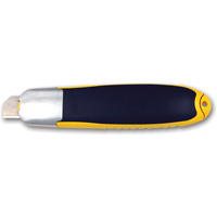 Automatic Self-Retracting Safety Knife, 15 mm, Carbon Steel, Plastic Handle Oxymax Inc