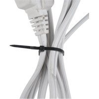 Attaches de câbles, Longueur 4", Résistance à la traction 18 lb, Noir PF386 | Oxymax Inc