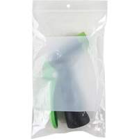 White Block Poly Bags, Reclosable, 8" x 5", 2 mils Oxymax Inc