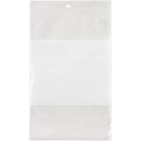 White Block Poly Bags, Reclosable, 9" x 6", 2 mils Oxymax Inc