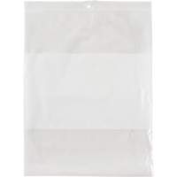 White Block Poly Bags, Reclosable, 10" x 8", 2 mils Oxymax Inc