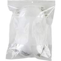 White Block Poly Bags, Reclosable, 10" x 8", 2 mils Oxymax Inc