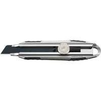 Knife with Ratchet Lock, 18 mm, Carbon Steel, Heavy-Duty, Aluminum Handle Oxymax Inc