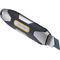 Knife with Auto-Lock, 18 mm, Carbon Steel, Heavy-Duty, Aluminum Handle Oxymax Inc